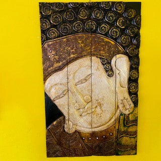 Buddha quadro etnico legno - legno, in