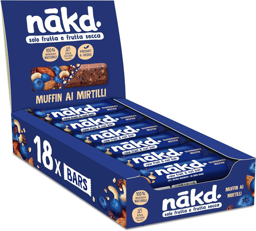 Nākd muffin mirtilli - muffin, |