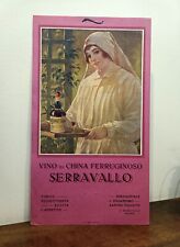 Vino di china SERRAVALLO Trieste Locandina anni 30 Croce Rossa medicina farmacia