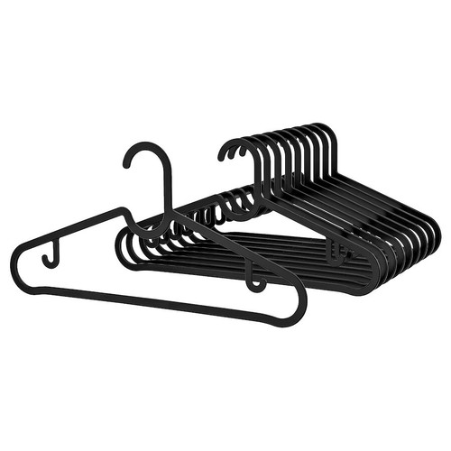 Appendiabiti plastica nero - plastica,