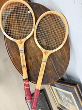Coppia di racchette tennis in legno vintage Player anni'60 Goodyear, 67x23cm