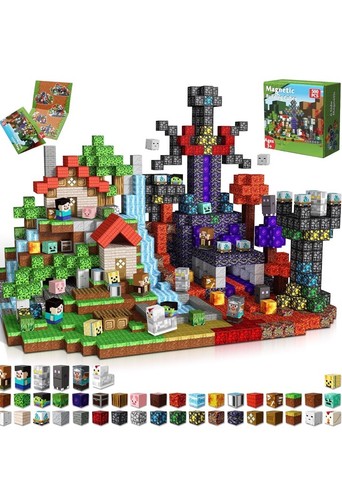 500pcs blocchi magnetici cubi - 500pcs,