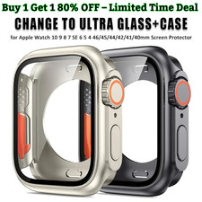 Custodia completa protezione schermo per Apple Watch serie 10 9 8 7 6 5 SE 45/46mm