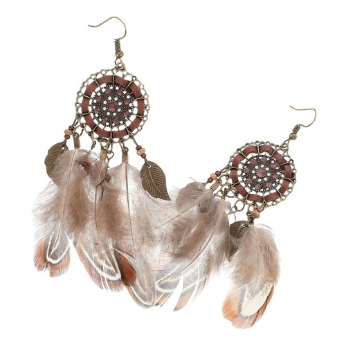 Orecchini donna piumati - , boho