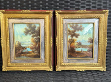 COPPIA DIPINTI FRANCESI OLIO