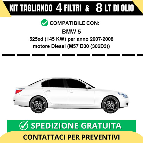 Tagliando per bmw 525xd - per, 5