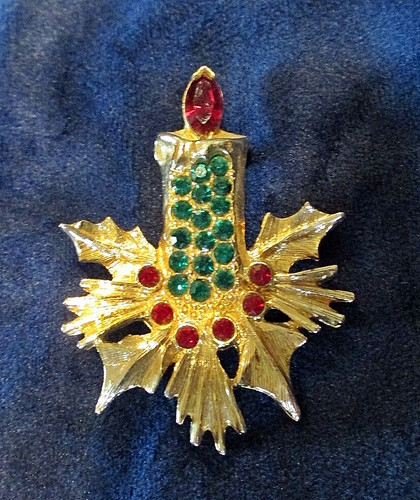 Spilla natalizia vintage