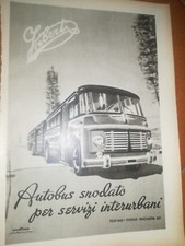 AUTOBUS BUS VIBERTI TORINO vecchia pubblicità ADVERTIS-PUBBLICITA'-ADVERT