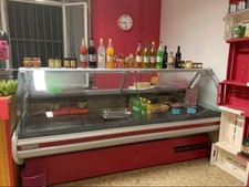 banco frigo con vetrina per negozi alimentari 