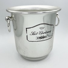 Portabottiglia in Alluminio vintage secchiello ghiaccio per spumante Cinzano