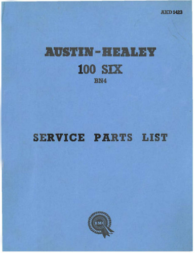 Austin healey 100 six bn4 - austin,