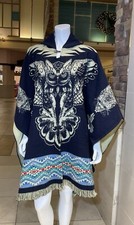 PONCHO IN LANA DI ALPACA FATTO