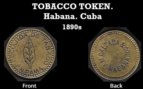 Raro token tabacco cubano - raro,