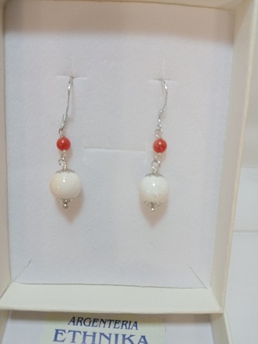 Orecchini corallo rosso - rosso, e