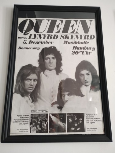 Queen poster mega rare freddie - queen,