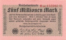 Banconota del Reich 5 milioni