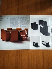 1976 NUOVA SERIE ARREDAMENTO DESIGN MARIO BELLINI ARTICOLO VINTAGE