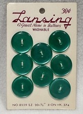 8 bottoni piatti vintage