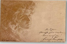 13210093 - Testa di donna - firmato V. Jerace cartolina Frau cartolina artista 1899