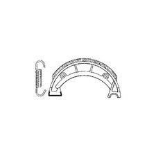 BRAKE SHOES PAIR FANTIC ENGINE