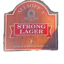 Tabella Insegna  Bar Birra Vintage Legno