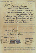 P118) EMIGRAZIONE MARCA CONSOLARE  MARCOFILIA-ERINNOFILIA SANZA SALERNO