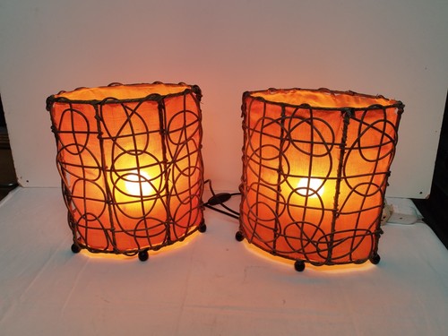 Coppia lampade bambù - lampade,