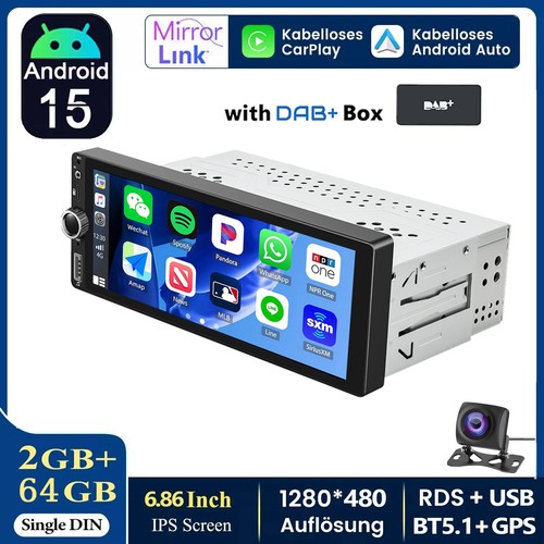 Autoradio dab carplay - dab+, din