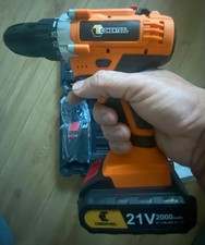 Trapano avvitatore elettrico ad alta potenza 21V 2 batterie avvitatore combinato UK