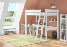 Letto bianco alto a soppalco x