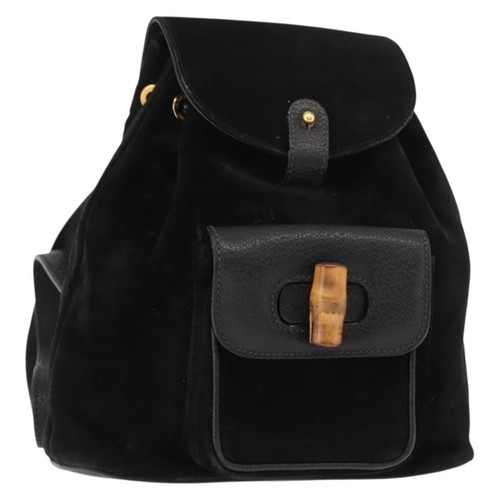 Gucci zaino bambù scamosciato - gucci,
