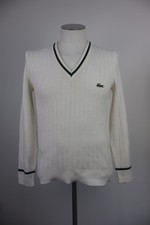 LACOSTE MAGLIONE UOMO TG. 1 MAN SWEATER VINTAGE CASUAL ACRILICO TENNIS FRANCIA
