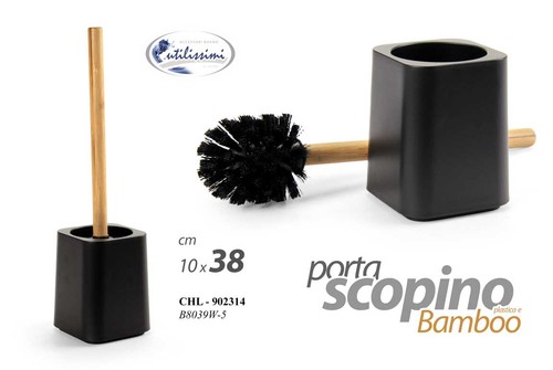 Portascopino bagno nero - portascopino,