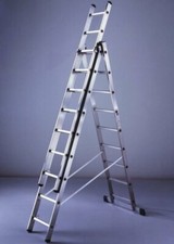 FACAL Scala Alluminio a Libretto 9x3 Gradini h cm 258/594 - SL260-3