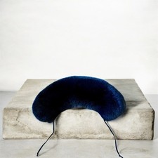 Collo Di Pelliccia Lapin BLU