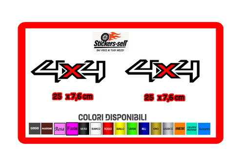 Adesivi auto 4x4 - adesivi,