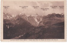 Trento - Antica Fonte Peio - Veduta Cime del Gruppo Ortelio - fp nv