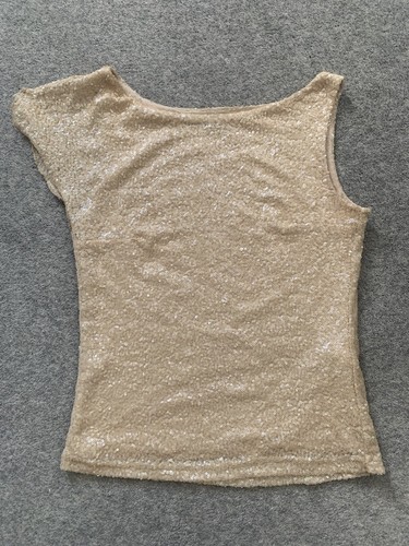 Top zara paillettes una spalla - zara,