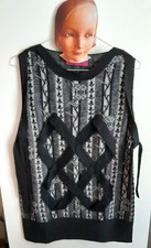 GILET CUSTO BARCELONA KNITWEAR GEOMETRICO MAGLINA JACQUARD