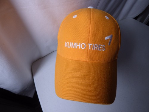 Cappello kumho tires - tires, arancione