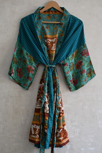 Accappatoio kimono patchwork