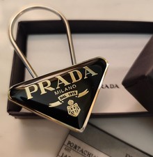 PRADA UNISEX KEYCHAIN in Black