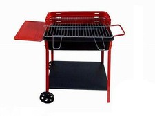 BARBECUE FORNACELLA A CARBONE CM 40 x 60 - h: 85 + RUOTE + APPOGGIO  PRA 516108