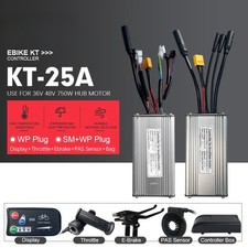 KT Ebike Regolatore Brushless Display LCD Pannello Acceleratore Pollice E-Scooter 36V 48V