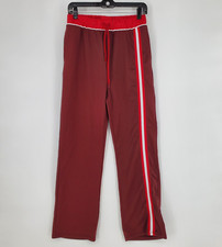 Coca Cola Athletic Sweatpants Mens Small Maroon Red White Straight Leg