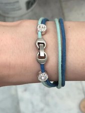 collana bracciale Swarovski in cordino regolabile Con Ciondolo Hello kitty Swaro