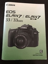 Manuale fotografia vintage Canon EOS Elan 7 33 Date Inglese