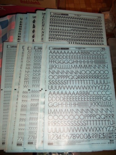 Con nos letraset lettering - nos,