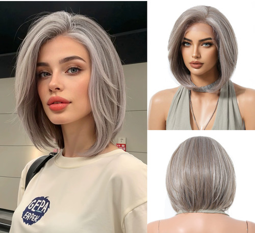 Parrucca donna grigia - da,