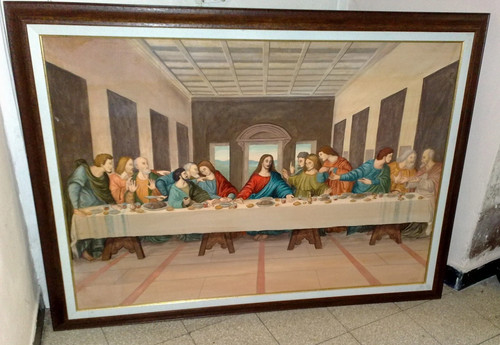 Ultima cena olio tela - ultima,
